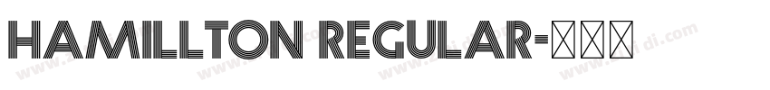 hamillton regular字体转换